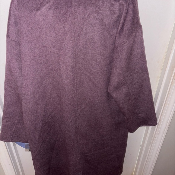 Free people long trench coat! Plum color style many ways!Size L runs big! - Picture 2 of 9